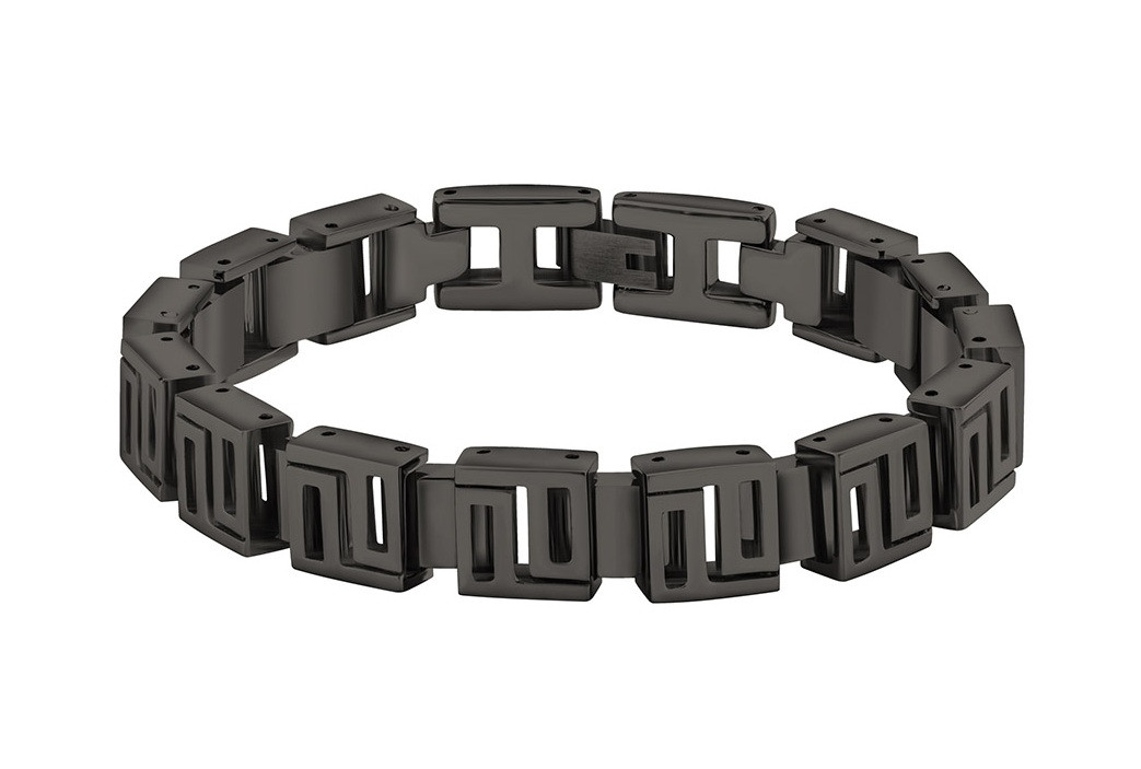 Police Výrazný ocelový náramek Himal Black PJ26563BSU.02