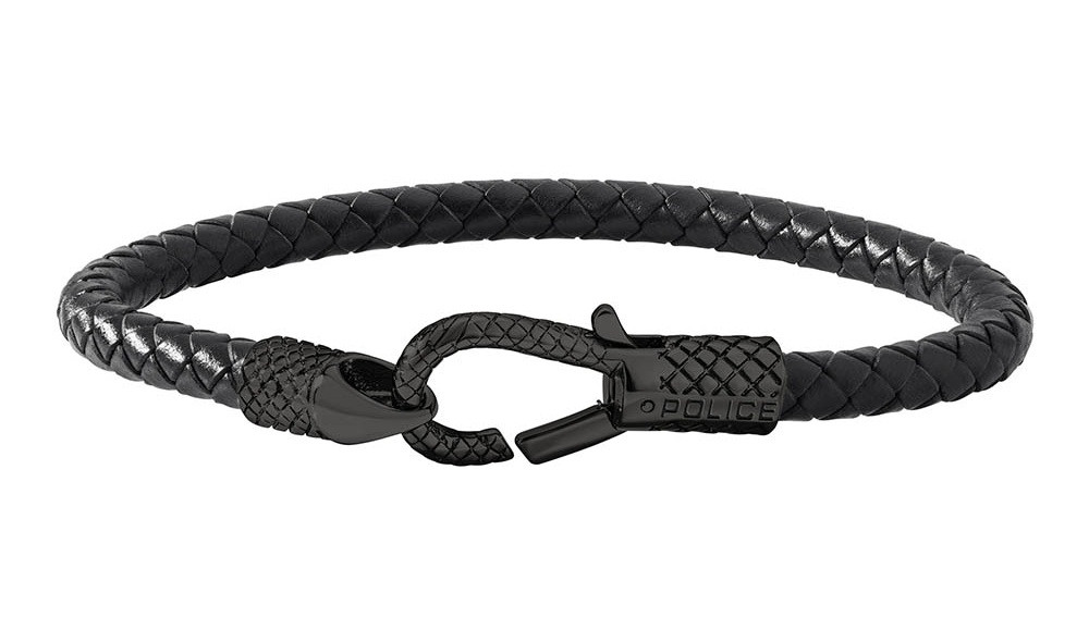 Police Pánský kožený náramek Niland PJ26491BLB.02