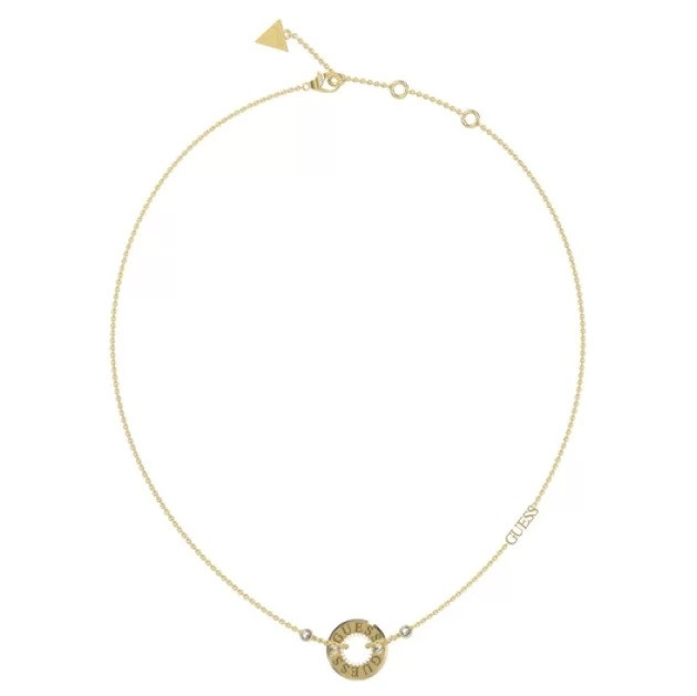 Guess Slušivý pozlacený náhrdelník Just Guess JUBN03110JWYGT/U