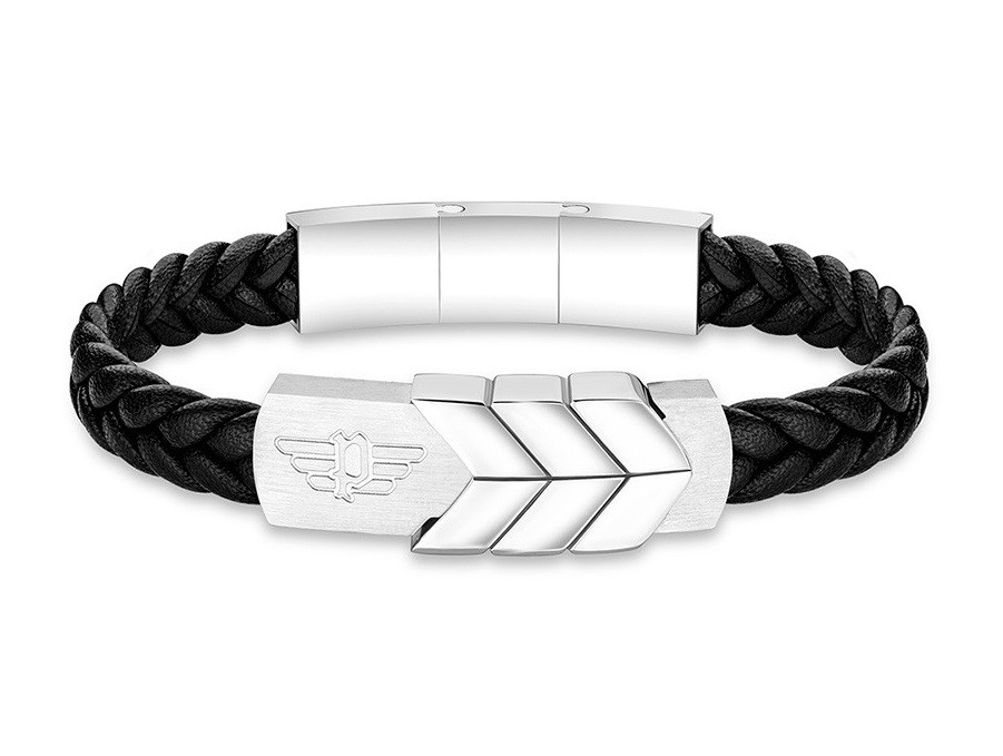 Police Moderní kožený náramek Valorious PEAGB2214614