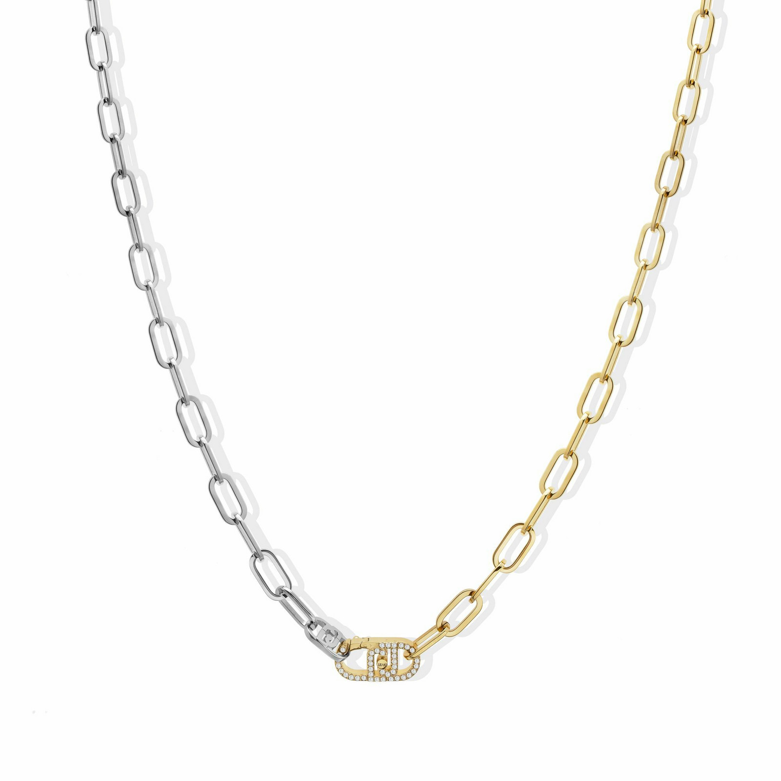 Liu Jo Výrazný bicolor náhrdelník s krystaly LJ2808