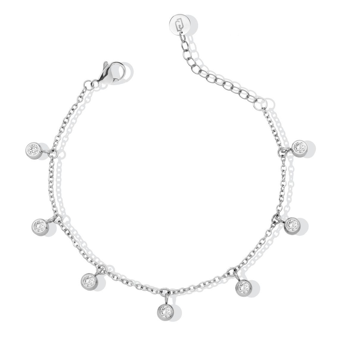 Liu Jo Ocelový náramek na nohu s krystaly LJ2843