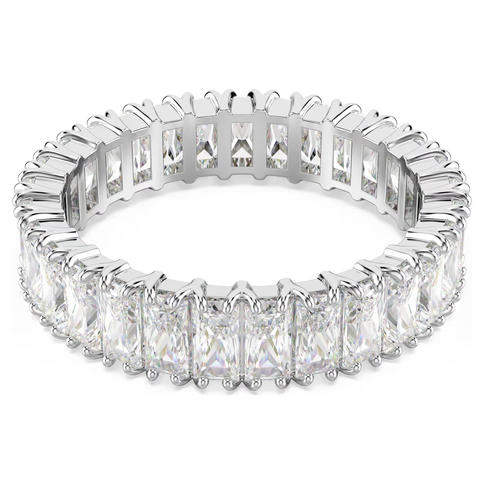 Swarovski Luxusní prsten s čirými zirkony Matrix 5714333 50 mm