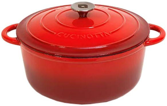 Litinový hrnec CUCINOTTA TONDA kulatý - velký 28 cm, 6 l 7019005