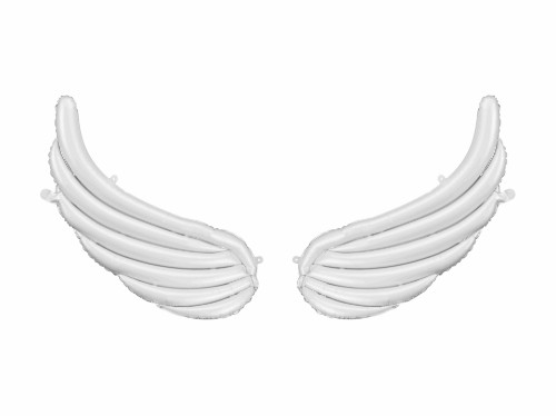 Fóliový balonek Bílá křídla, 104 x 60 cm