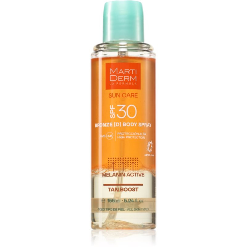 MartiDerm Sun Care Bronze D Body Spray tělový sprej urychlující opalování SPF 30 155 ml