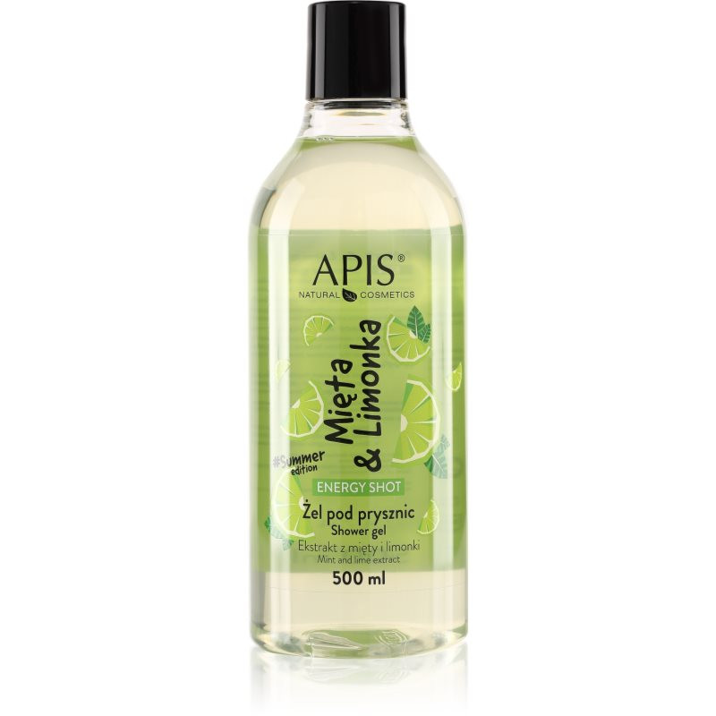 Apis Natural Cosmetics Energy Shot Mint & Lime energizující sprchový gel 500 ml