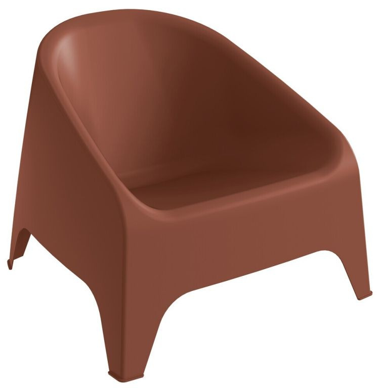 MATERA plastové křeslo,  terracotta