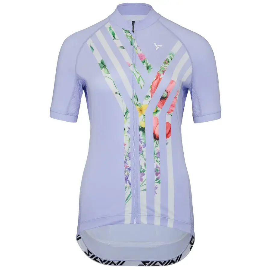 dámský cyklo dres Calnia, lilac-white - XS