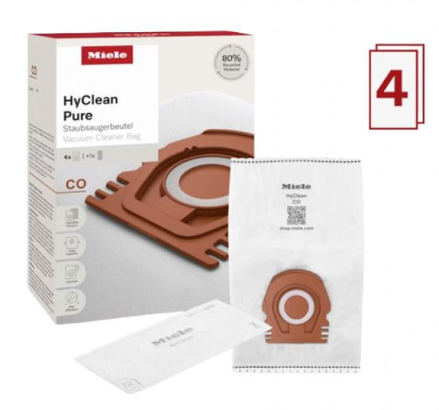 Originální sáčky MIELE HyClean Pure CO + filtr AirClean pro Guard M1, 4ks