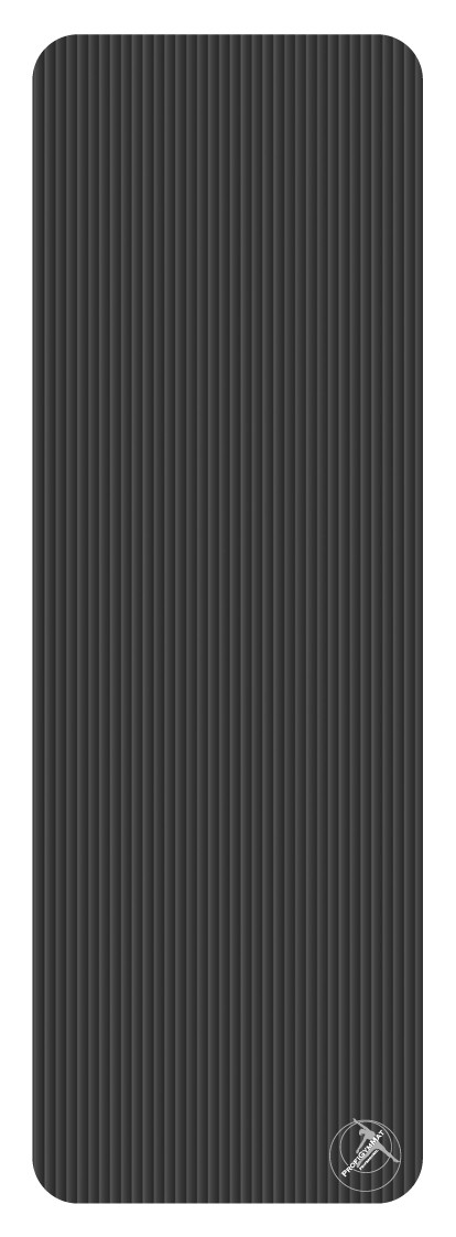Trendy Sport Profi Gym Mat Professional 180x60cm, podložka na cvičení, černá, Antracit