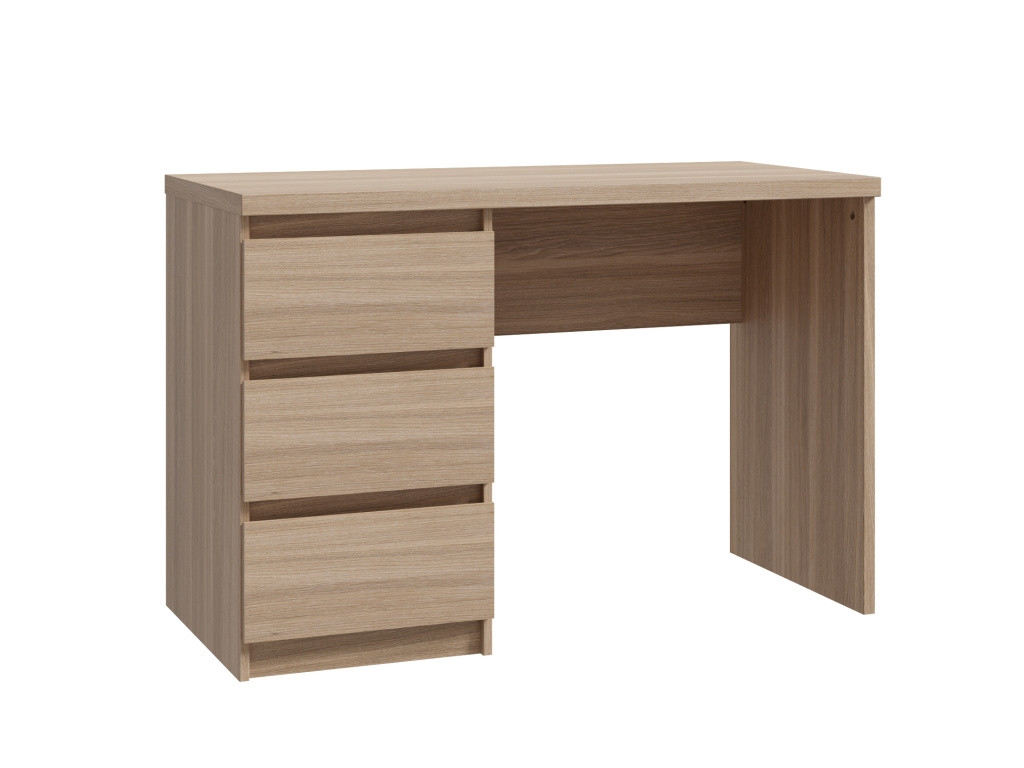 Psací stůl POLTRE se třemi šuplíky, dub ikonický, 5 let záruka DOPRODEJ