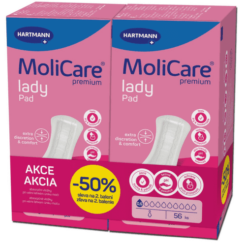 MoliCare LadyPad 0.5 kapky Duopack 2x28ks