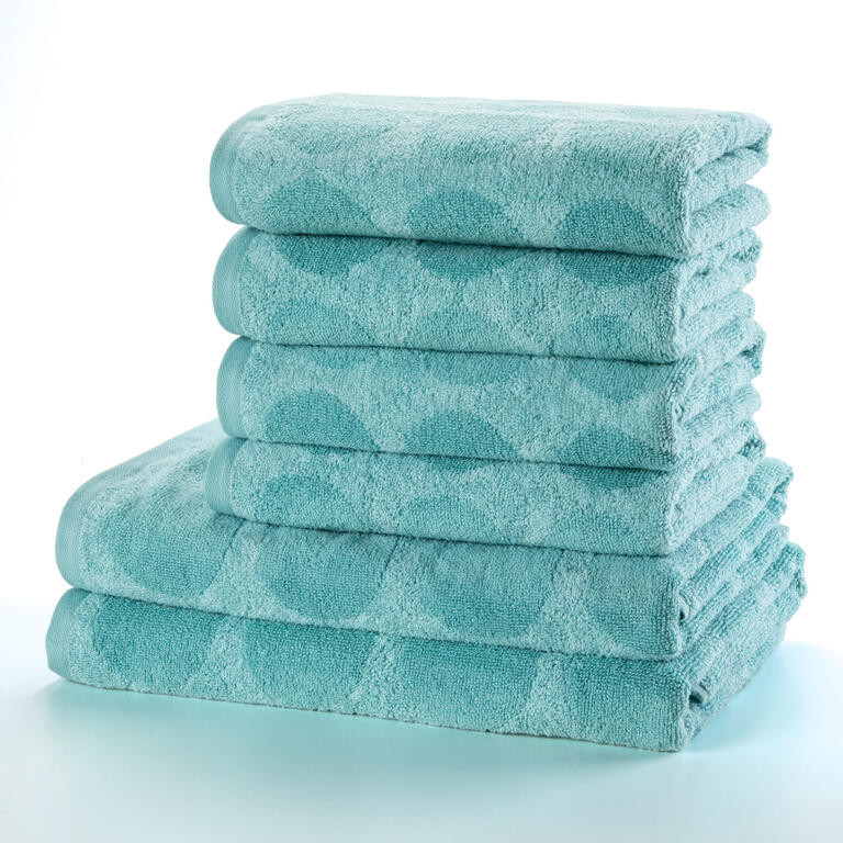 Sada froté ručníků a osušek GRANADA azurová 6 ks