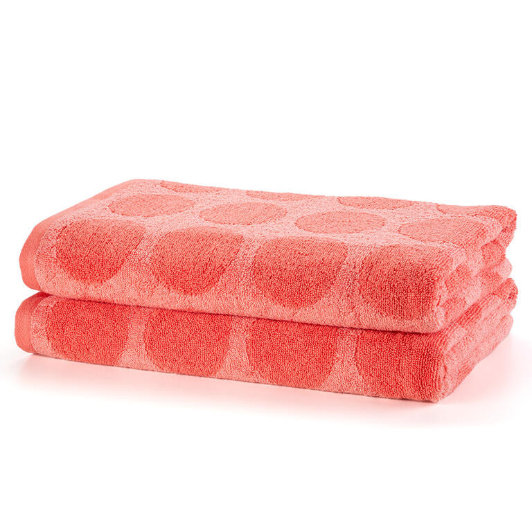 Sada 2 ks froté osušek GRANADA korálová 70 x 140 cm