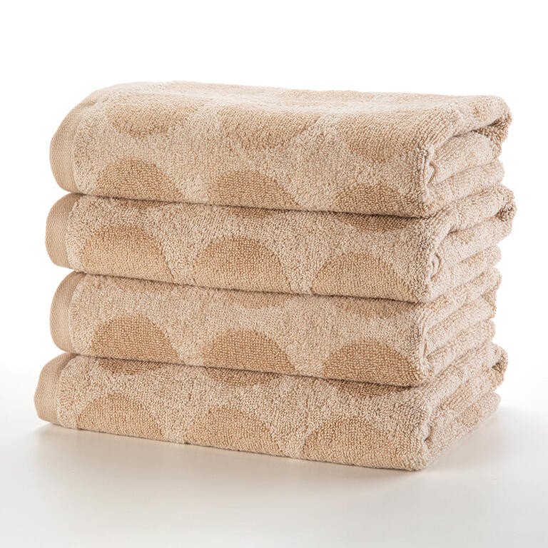 Sada froté ručníků GRANADA béžová 50 x 100 cm 4 ks