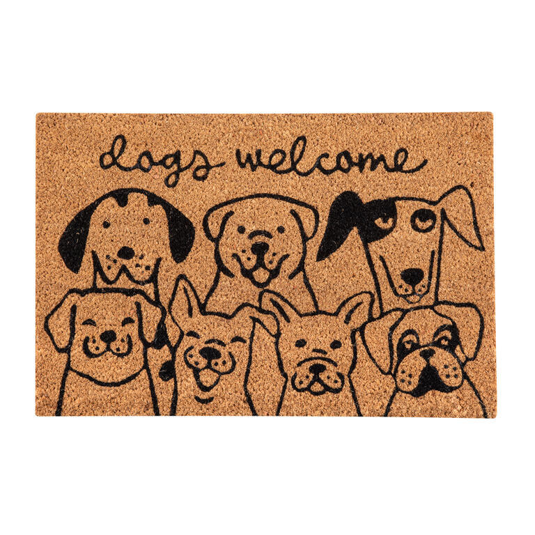 Kokosová rohožka PSÍ SMEČKA 40 x 60 cm