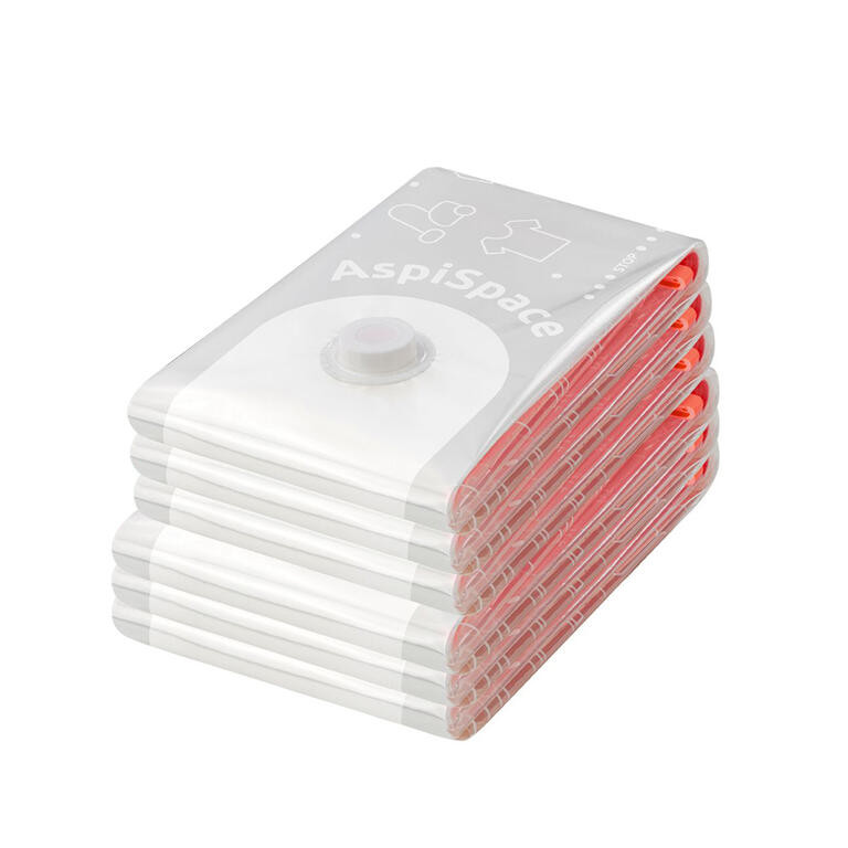 Sada 6 ks vakuových úložných pytlů Compactor Bag Aspispace M 70 l + L 120 l