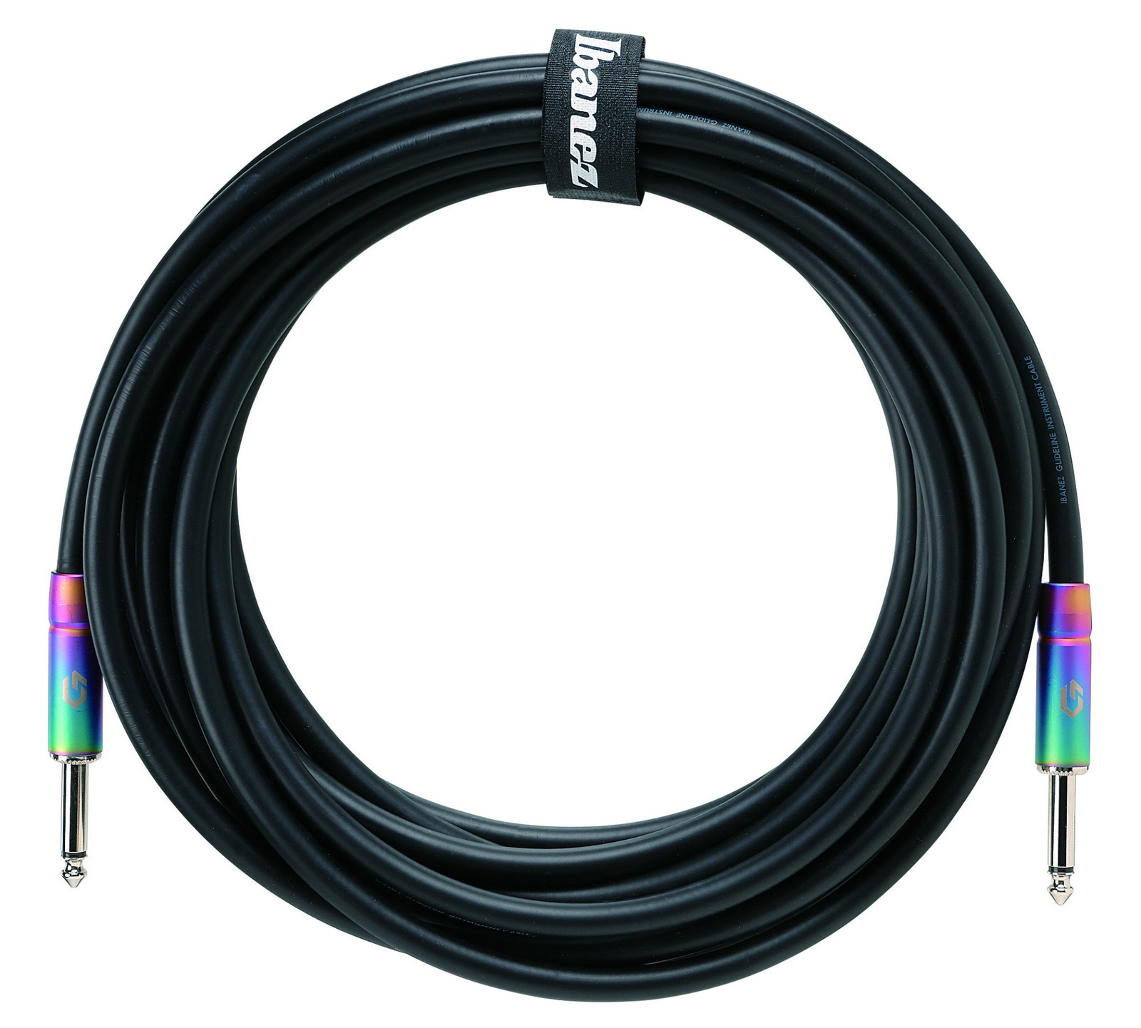Ibanez GLIDELINE Series Instrument Cable 6,10 m 2 Straight Plugs, Blac