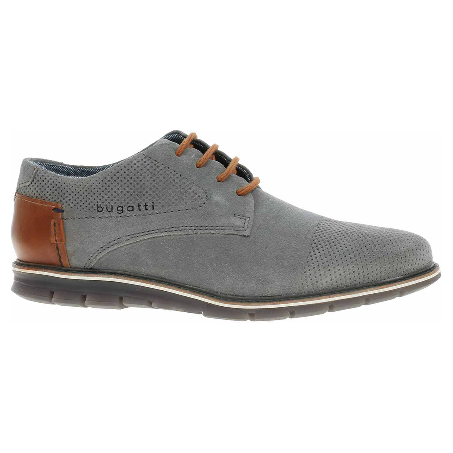Ecco Pánské polobotky Bugatti 331-9711K-1400 grey 24600941
