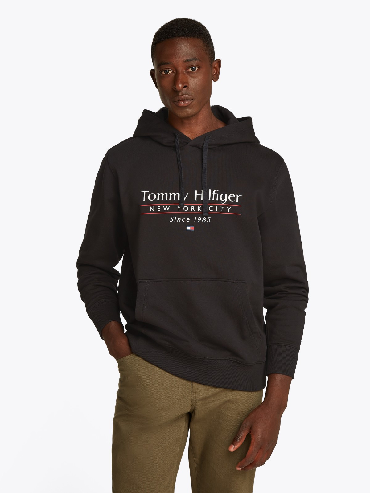 Tommy Hilfiger Logo Drawstring Hoody S