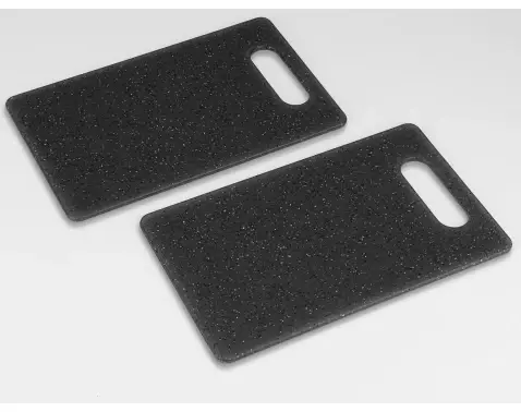 Kuchyňská prkénka (2 ks) CleanCut, mramorová černá