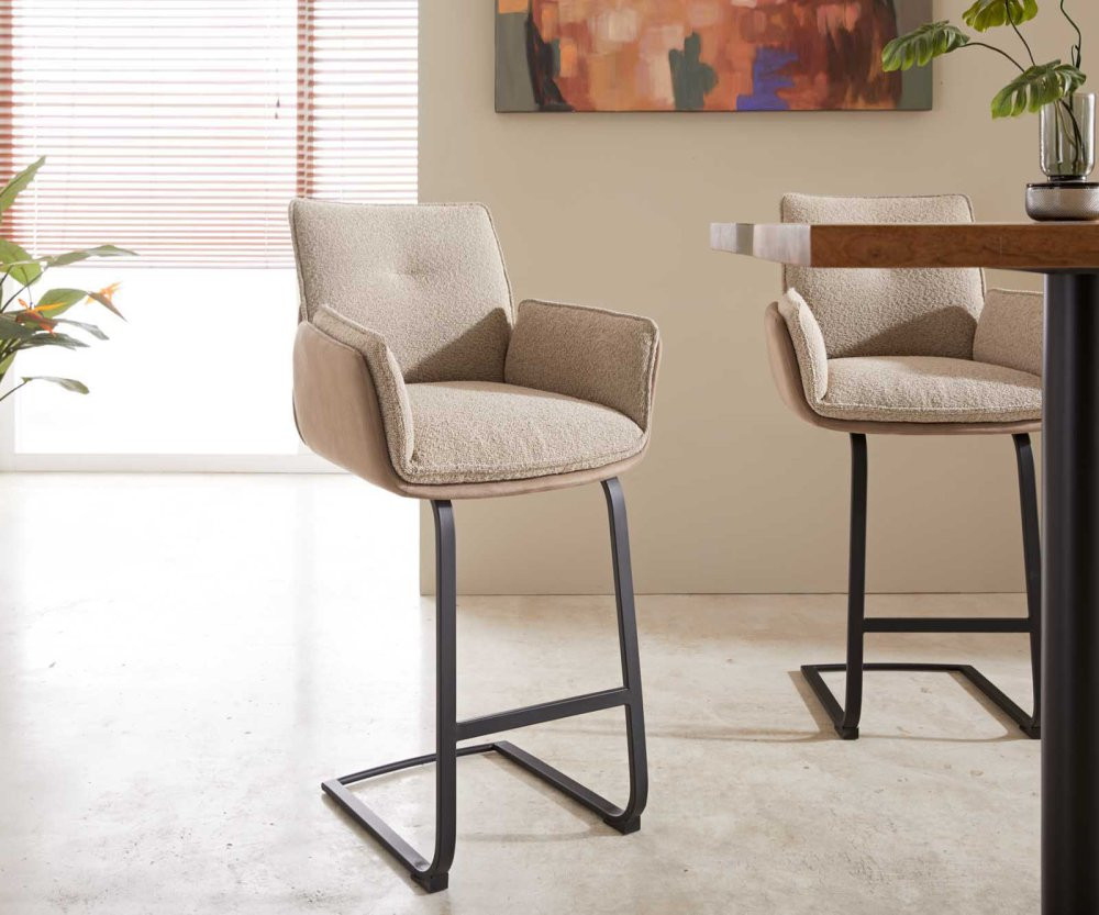 Barová židle Nela-Flex konzolová podnož plochá kovová černá mix