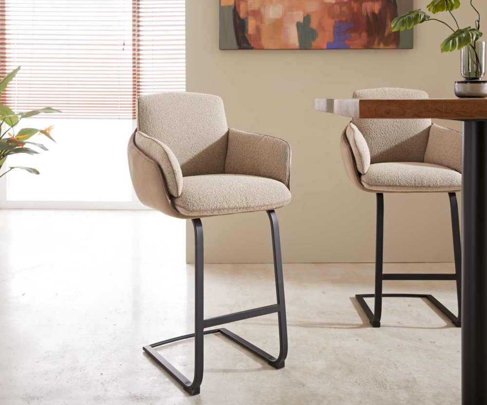 Barová židle Luan-Flex konzolová podnož kovová černá mix materiálů