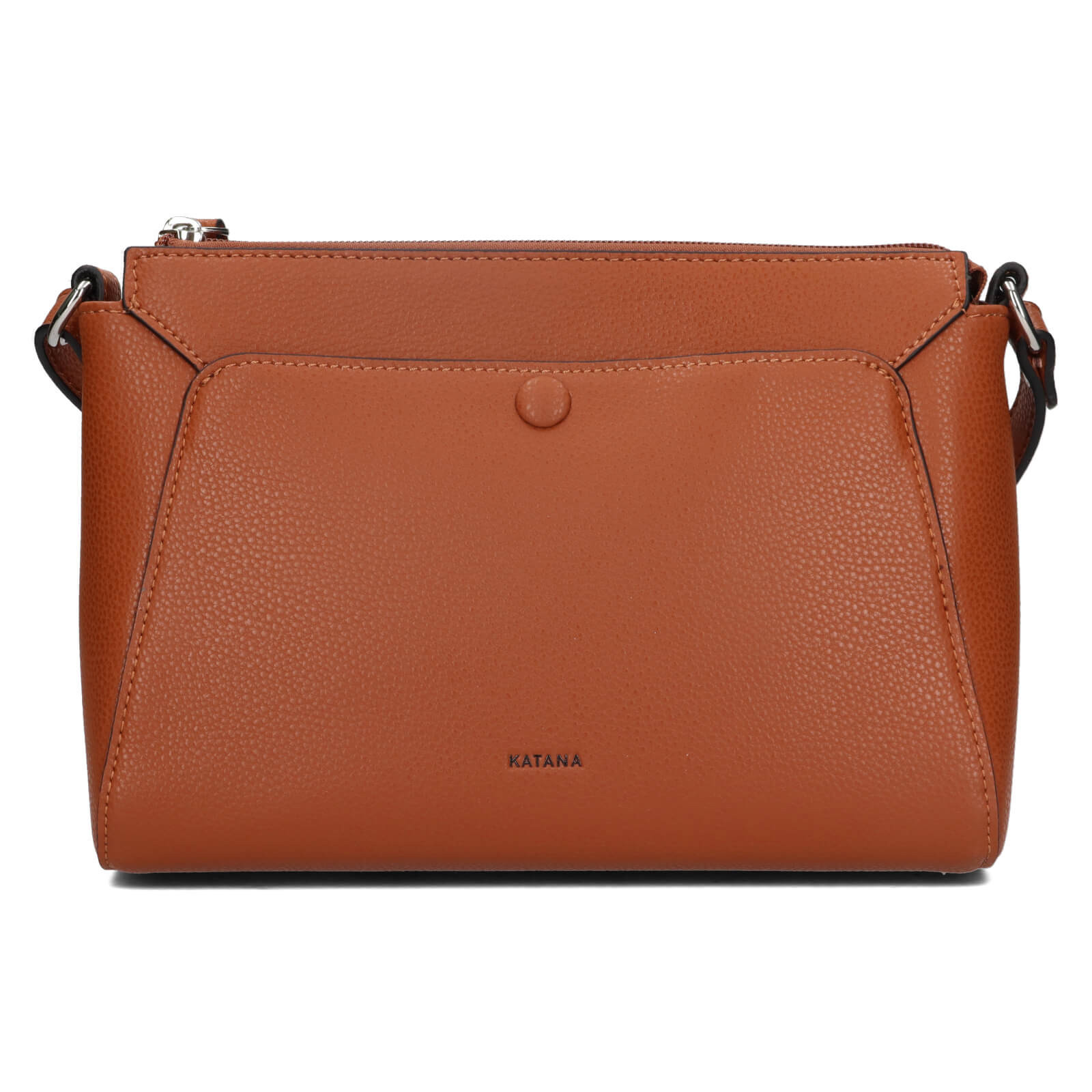 Kožená dámská crosbody kabelka Katana Alizeé - koňak