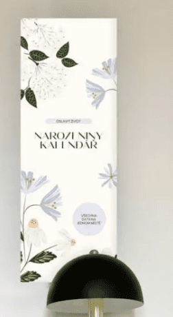 Nástěnný narozeninový kalendář - okouzlení květinami