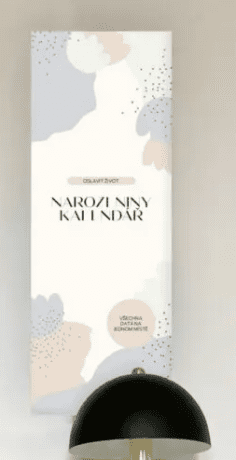Nástěnný narozeninový kalendář - abstraktní