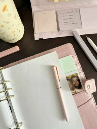 Náplň do koženého (vegan) obalu – tečkovaný zápisník