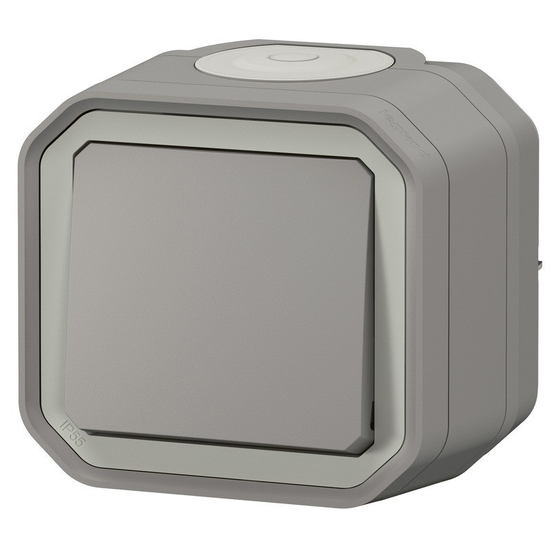 Přepínač střídavý řazení 6 Legrand Plexo šedá