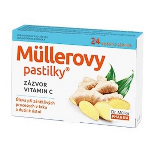 DR. MÜLLER Müllerovy pastilky se zázvorem 24 kusů