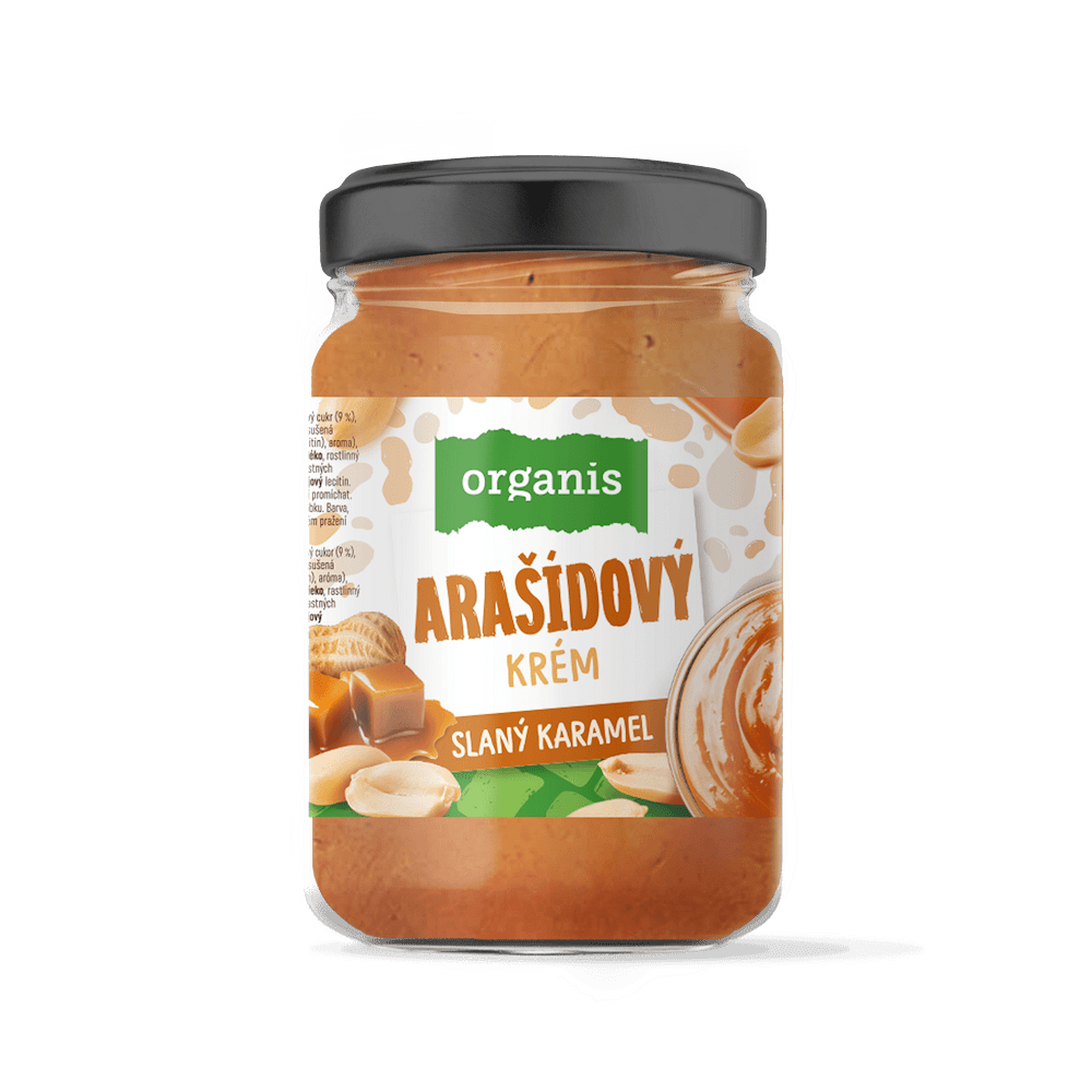 ORGANIS Arašídový krém se slaným karamelem 920 g