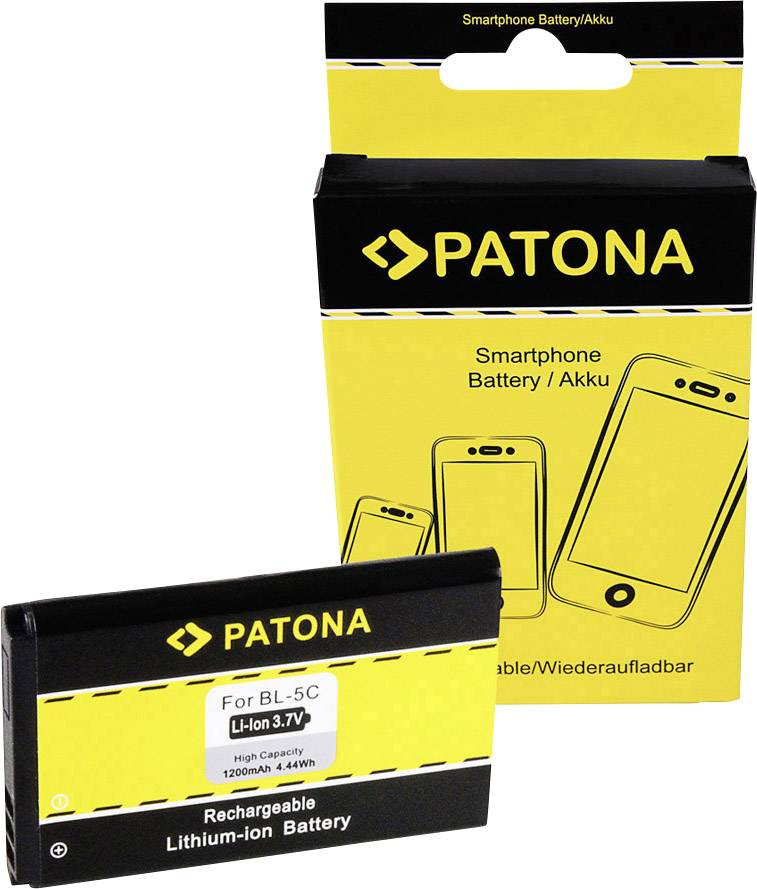 Patona BL-5C 6600/3100/7610/6230 akumulátor do kamery Náhrada za orig. akumulátor BL-5CA, BL-5CB, BL-5C, HX-N3650A, HXE-W01, SZW20110613, PX-3315-675, T90506