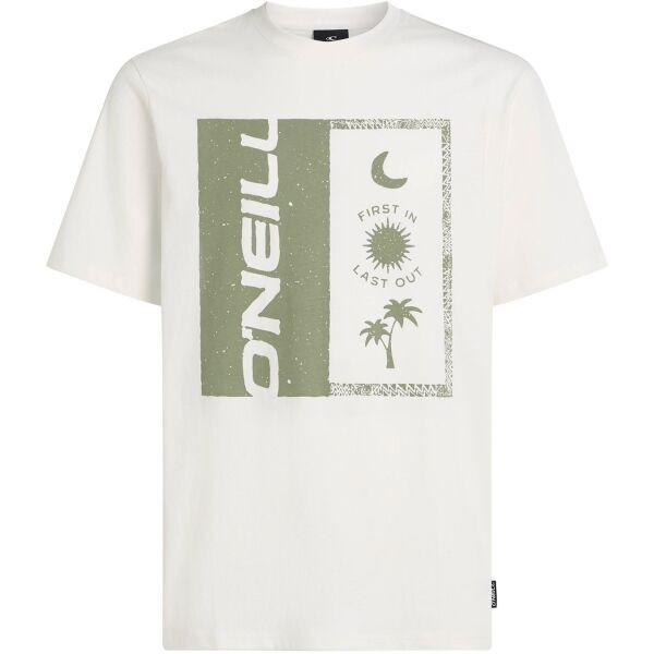 O'Neill FRONT PRINT Pánské tričko, bílá, velikost