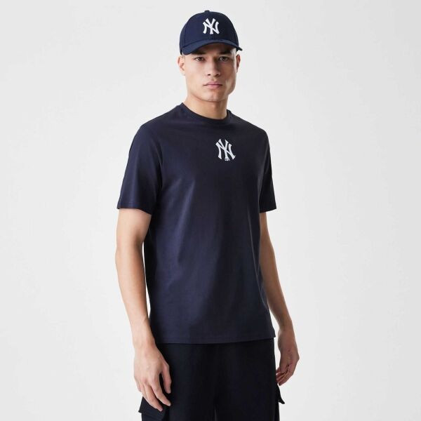 New Era NEW YORK YANKEES MLB LOGO Pánské triko, tmavě modrá, velikost