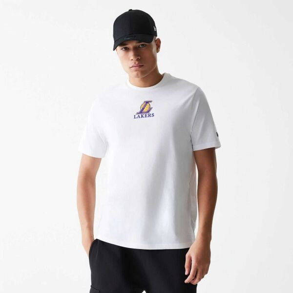 New Era LA LAKERS NBA LOGO Pánské triko, bílá, velikost