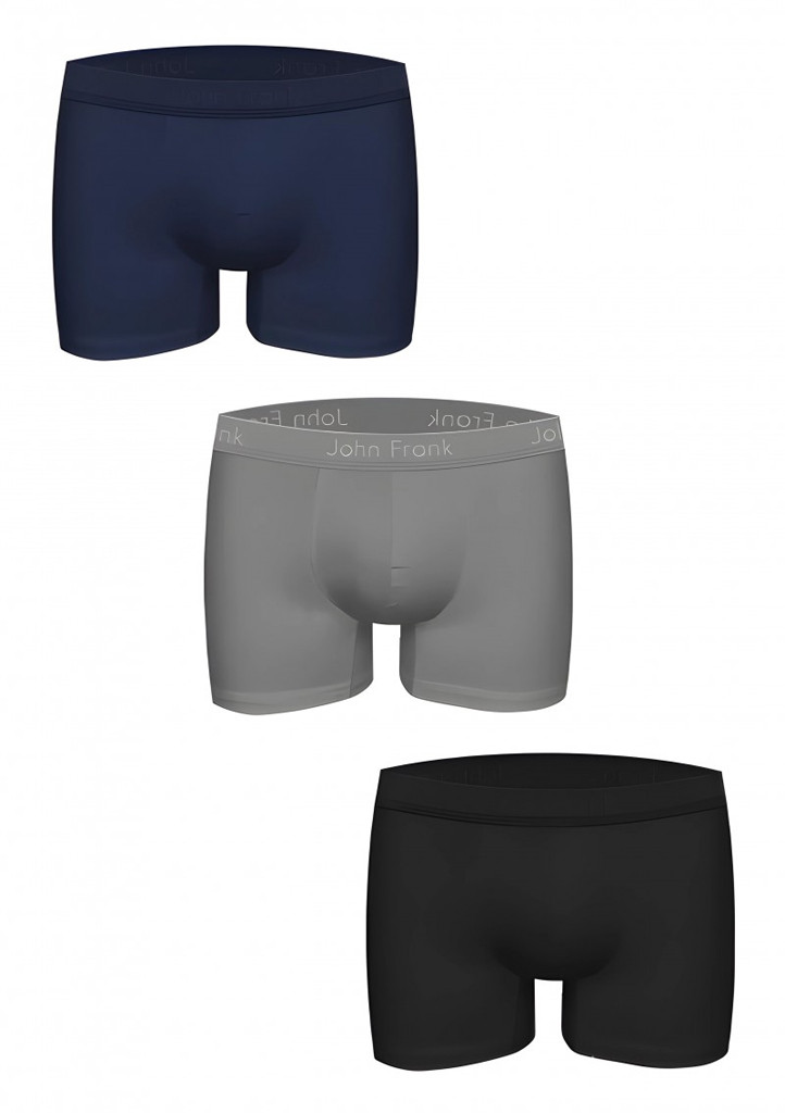 Pánské boxerky John Frank JF3BMODNA03 3 PACK
