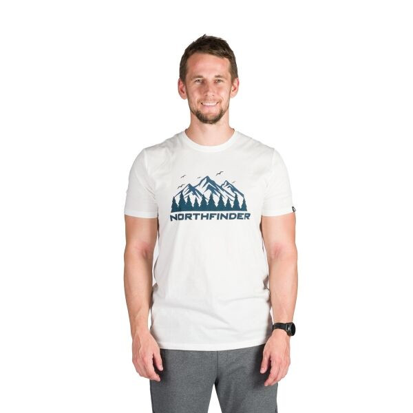 Northfinder BOGDAN Pánské tričko, bílá, velikost