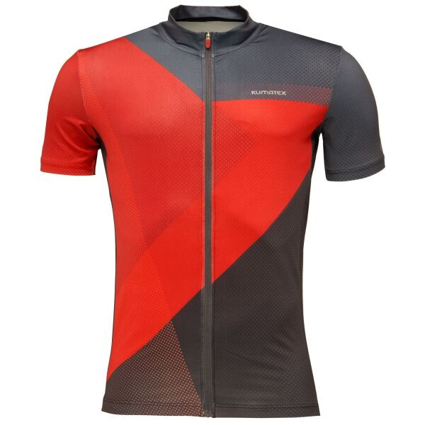 Klimatex KOBLET Pánský cyklodres s krátkým rukávem, červená, velikost XXL