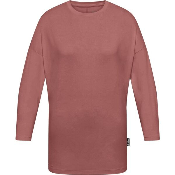 Jack Wolfskin TRAVEL 3/4 T W Dámské triko, červená, velikost