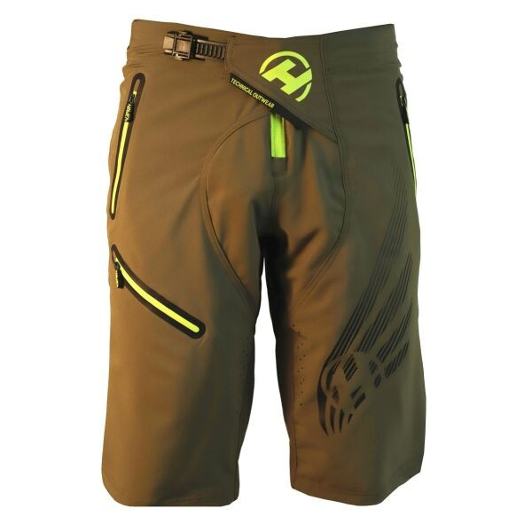 HAVEN ENERGIZER Pánské kraťasy na kolo, khaki, velikost