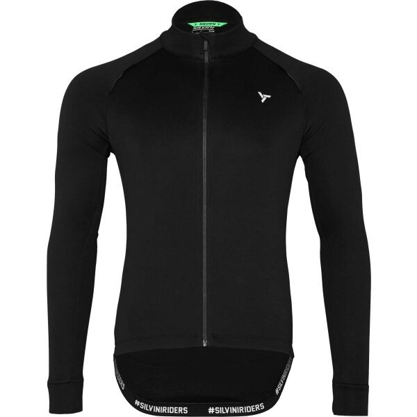 SILVINI LEVERONO Pánský zateplený cyklistický dres, černá, velikost