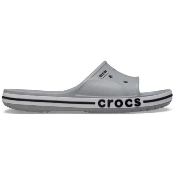 Crocs BAYABAND SLIDE Unisex pantofle, šedá, velikost 43/44