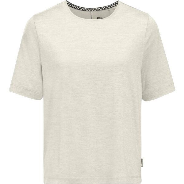 Jack Wolfskin TRAVEL T W Dámské triko, bílá, velikost