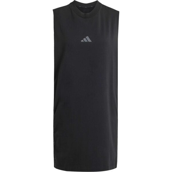 adidas ESSENTIALS 3-STRIPES DRESS Dámské šaty, černá, velikost