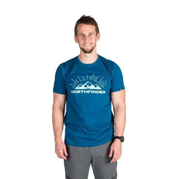 Northfinder BLAZH Pánské tričko, modrá, velikost