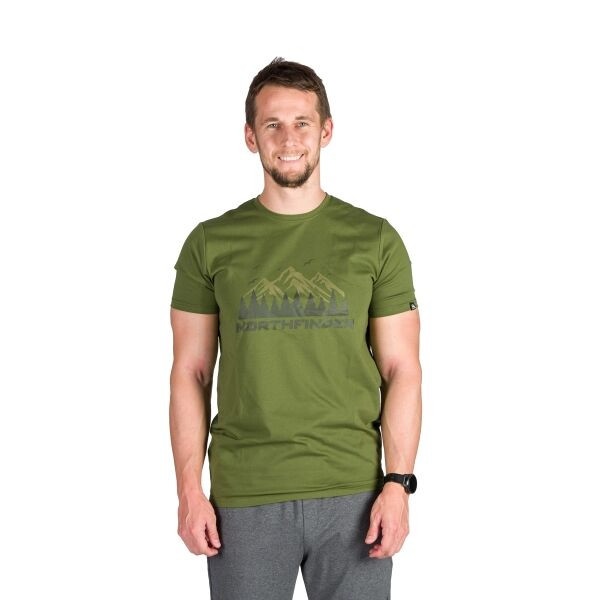 Northfinder BOGDAN Pánské tričko, zelená, velikost